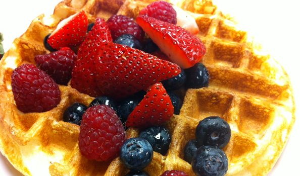 Buttermilk-Belgian-Waffle-with-Fresh-Berries
