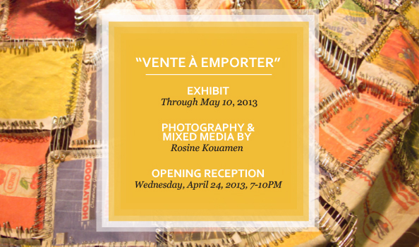 "Vente à Emporter" by Rosine Kouamen