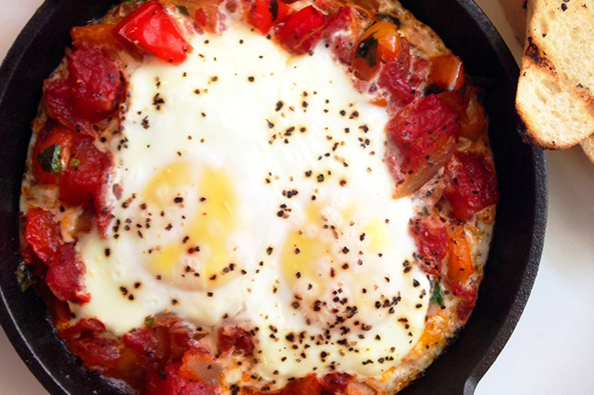Piperade with Eggs