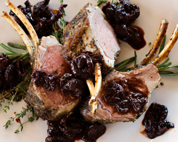 Zaatar Dusted Lamb & Sour Cherry Demi Glace