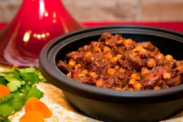 Lamb Tagine with Chickpeas & Apricot